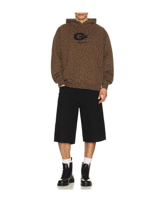 Gothicmochas Brown Explosive Hoodie for men