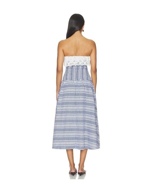 Maude Club Blue Freya Dress Plaid