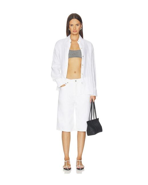 Agolde White Ramona Short