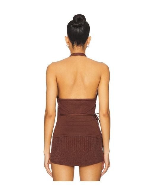 Frankie's Bikinis Red Lullaby Knit Halter