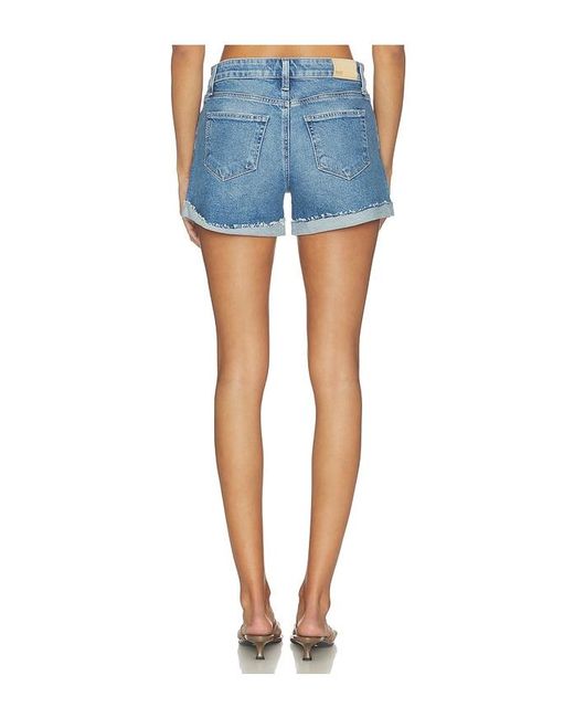 PAIGE Blue Dylan Undone Cuff Short