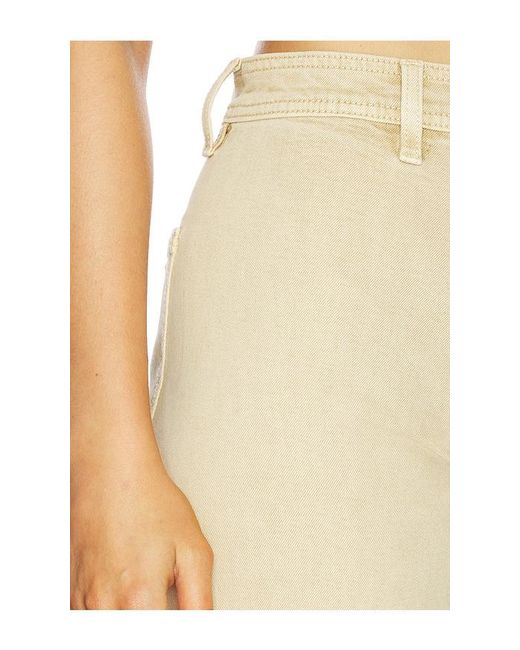 Pistola Natural Penny Crop High Rise Wide Leg Jeans
