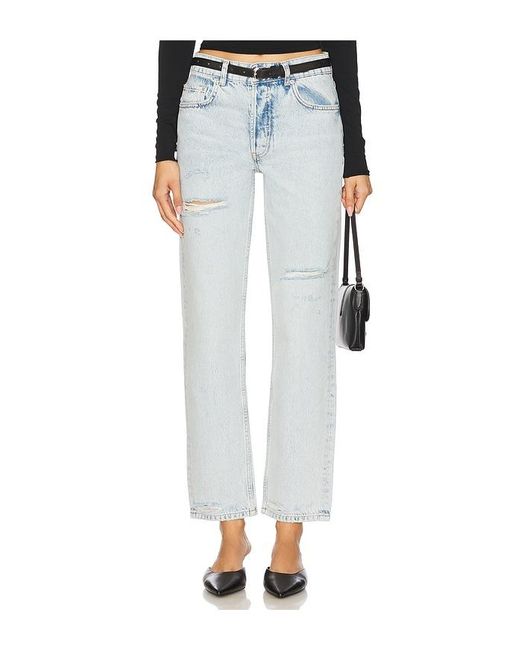 Anine Bing White Kate Jeans