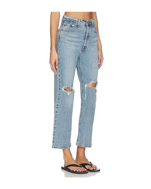 Levi's Blue Ribcage Straight Ankle