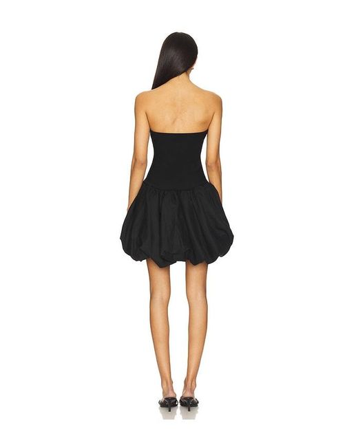 Jonathan Simkhai Black Pollie Bubble Mini Dress