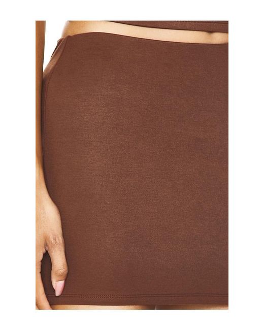 Lovers + Friends Brown Morgan Mini Skirt