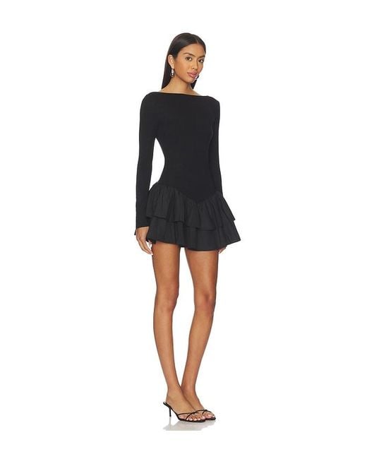 MORE TO COME Black Sabreen Mini Dress