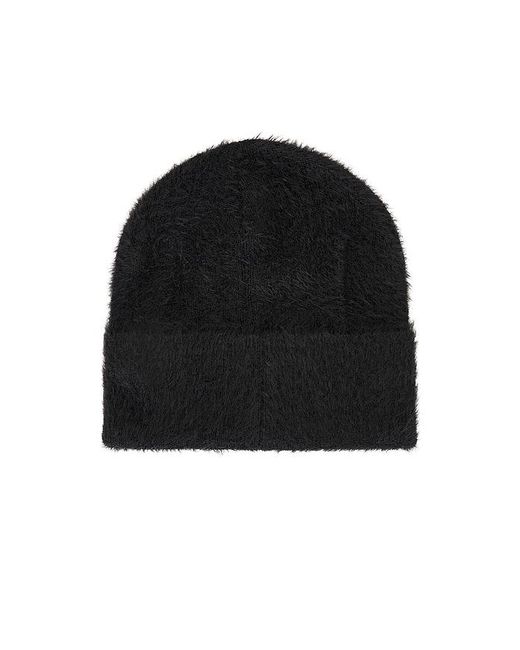 Happy Caps Black Furry Beanie
