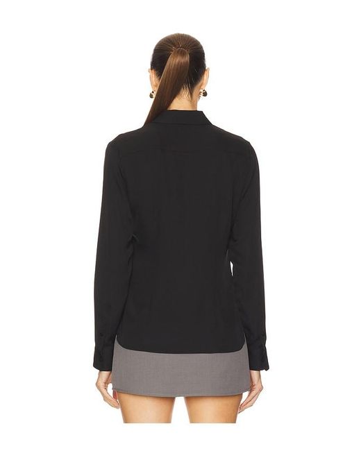 Theory Black Tailliertes Hemd
