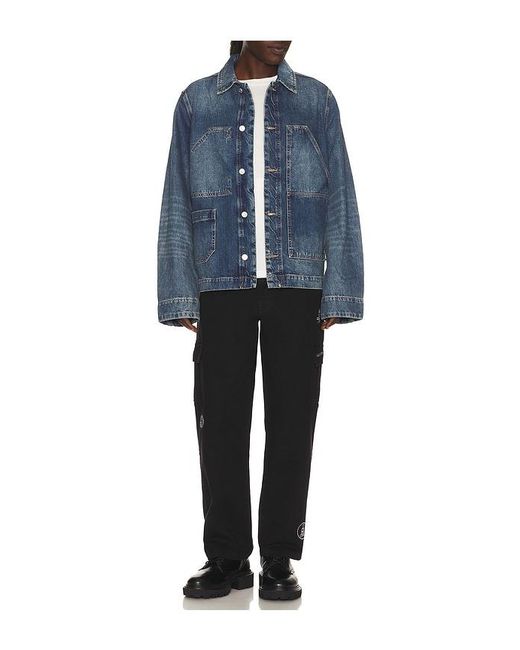 AllSaints Blue Mukesh Jacket for men