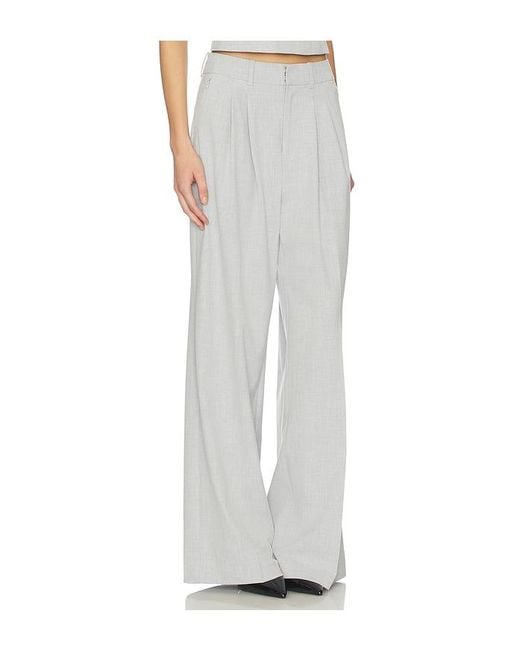 GOOD AMERICAN White Essential Suiting Trousers