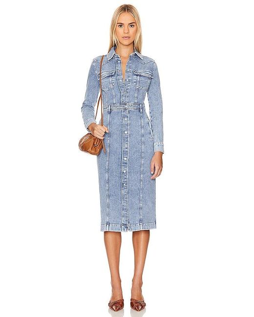 ROBE LUXE 7 For All Mankind en coloris Blue