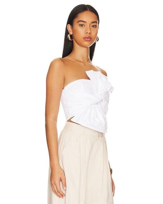 Lovers + Friends White Rosalind Crop Top