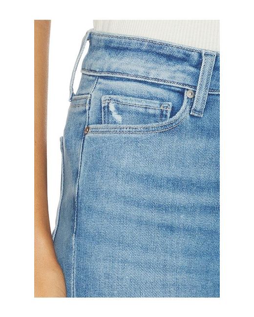 PAIGE Blue High Rise Manhattan Boot Jeans
