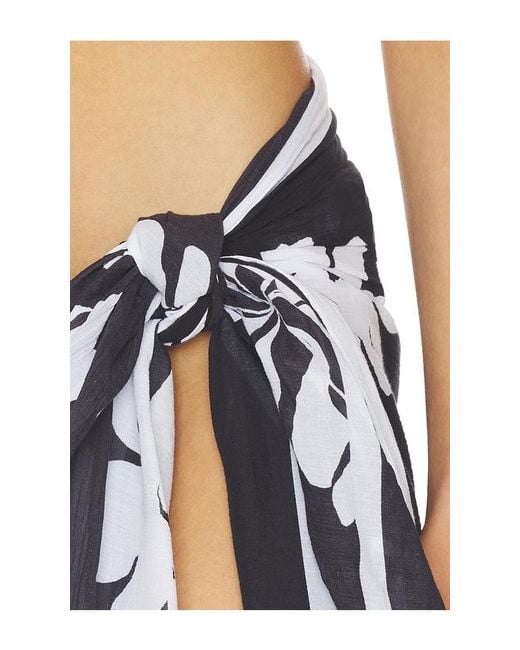 Seafolly Black May Flower Sarong