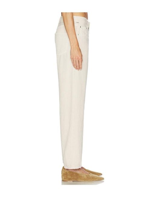 Citizens of Humanity White Lindz Low Rise Easy Straight Jeans