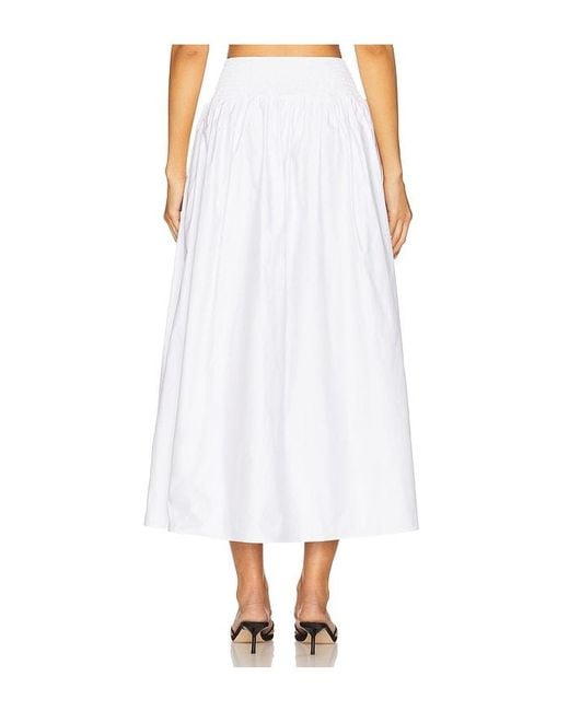 Solid & Striped White Maxirock Noreen