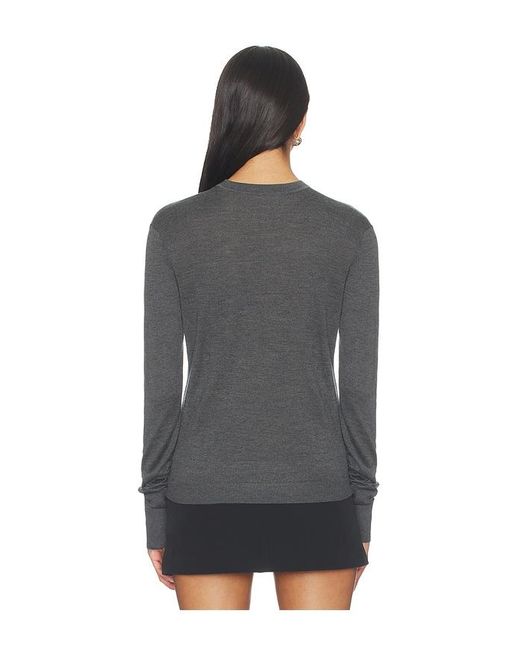 RENGGLI Black Crewneck Sweater