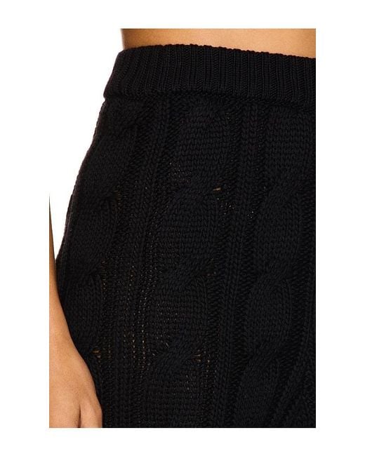 ROWEN ROSE Black Knit Pant