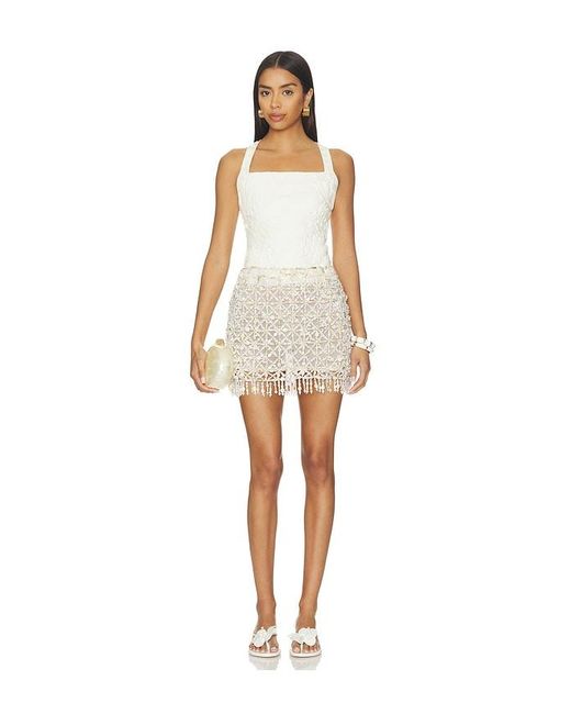 Cult Gaia White Idalia Skirt