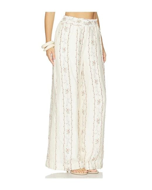 Agua Bendita White Tota Navegante Trousers