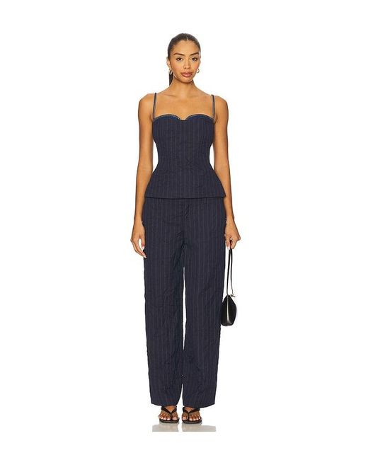 Jonathan Simkhai Blue Jennings Bustier Top