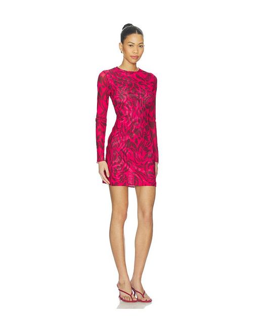 Eywasouls Malibu Red Scarlet Mini Dress