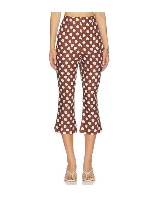 Faithfull The Brand Red Valeria Capri Pants