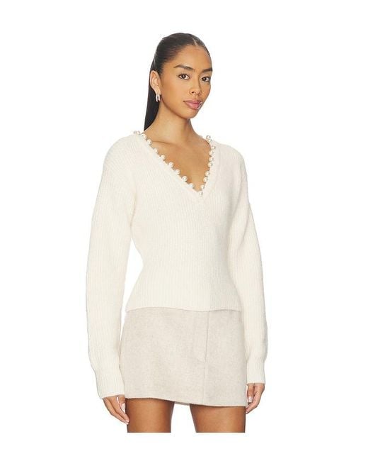 Blank NYC White Langarm Pullover