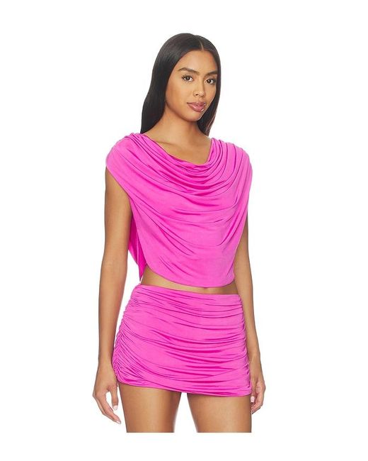 Amanda Uprichard Pink Amika Top