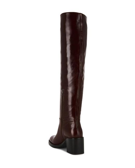 Jeffrey Campbell Brown Vinyl Over The Knee Boot
