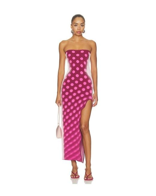 Ph5 Red Iris Maxi Tank Dress