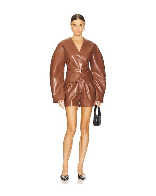 Nanushka Brown Kiyo Blazer
