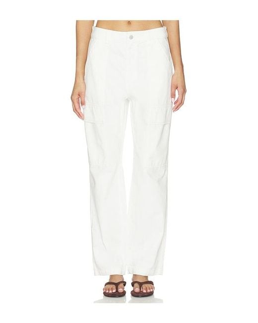 Sanctuary White Boyfriend Utility Pant