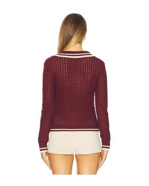 Heartloom Red Posey Cardi