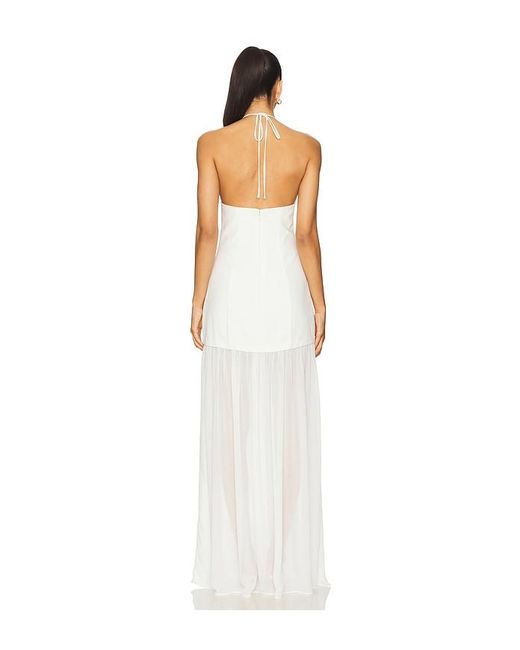 Camila Coelho White Roquel Maxi Dress