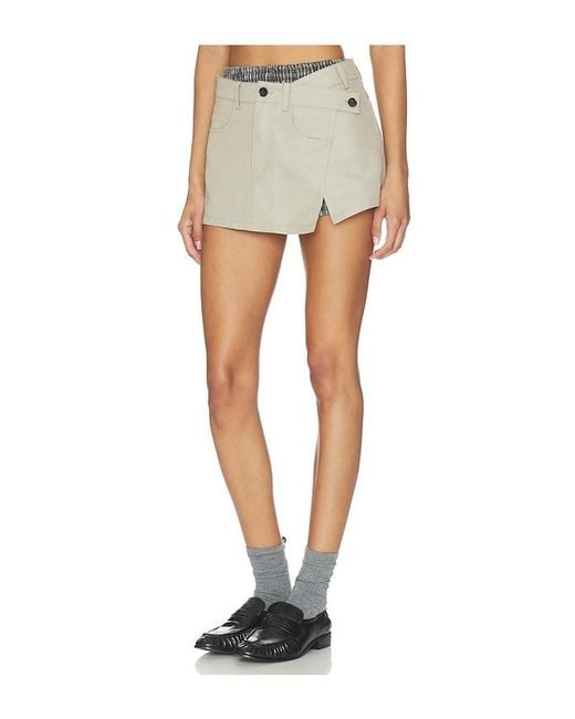 MARRKNULL Gray Two-Piece Utility Skirt