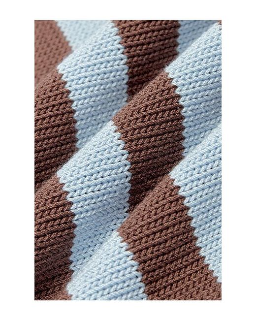 SRG Blue Izabelle Striped Knit Short