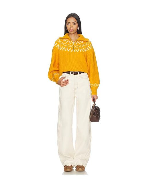 Varley Yellow Strick Sigrid