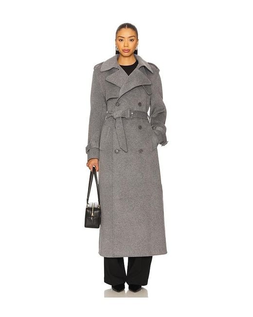 Jonathan Simkhai Black Rumi Belted Long Coat