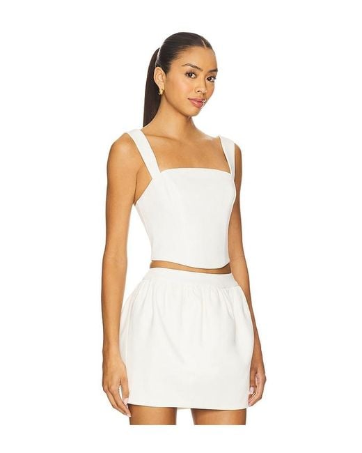 Lovers + Friends White Jacqueline Top