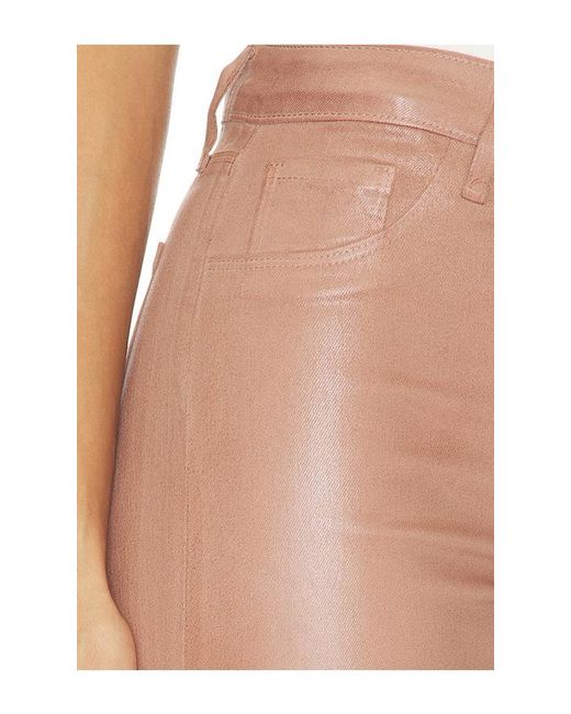 L'Agence White Ruth Straight Leg Raw Hem Jeans