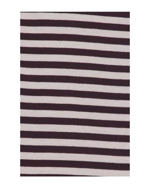 Jaded London Multicolor Sporty Stripe Hooded Draped Mini Dress