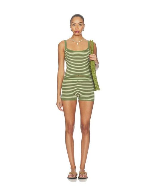 superdown Green Anneli Knit Short Set