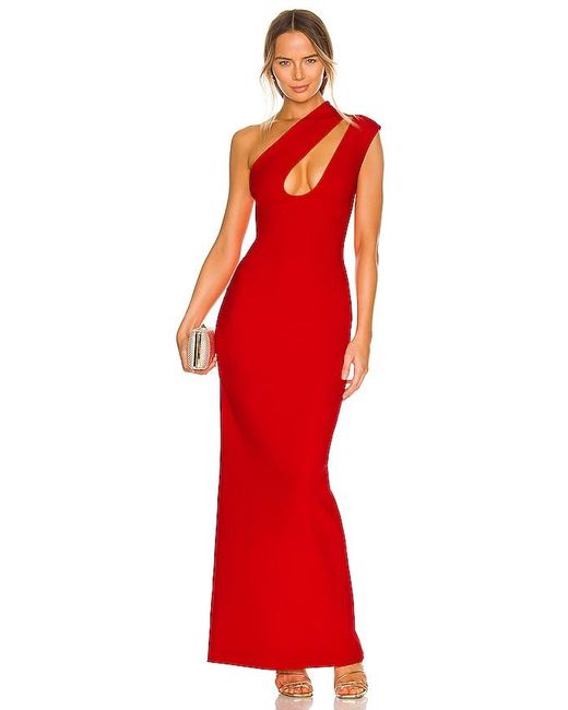 Solace London Red Krista Dress