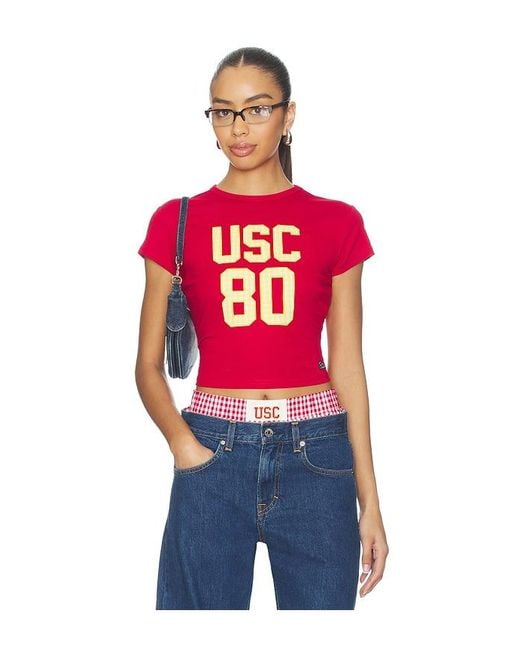 Hype and Vice Red University Of Southern California Baby Tee