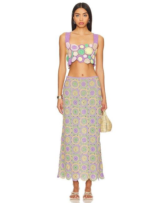 Agua Bendita Multicolor Tanit Crop Top