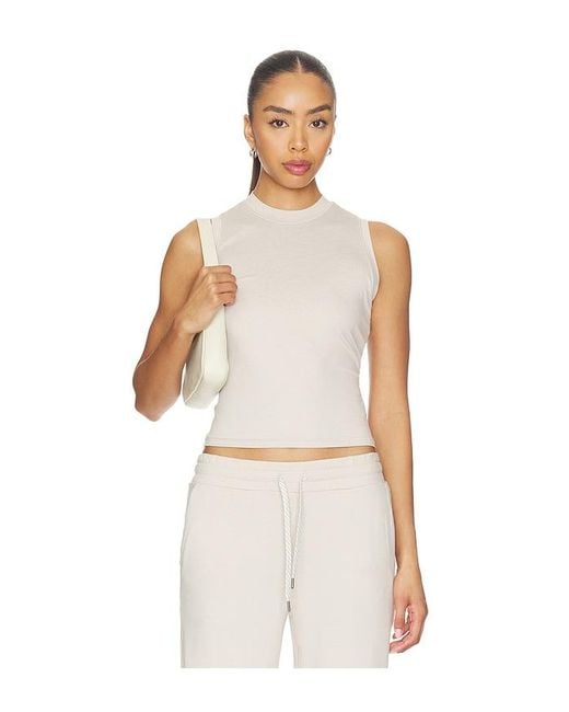 vuori White Halo Muscle Tank
