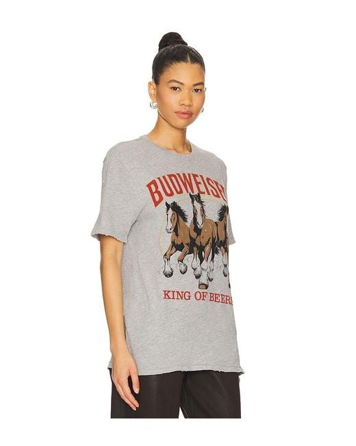 Junk Food White Budweiser King Of Beers Tee