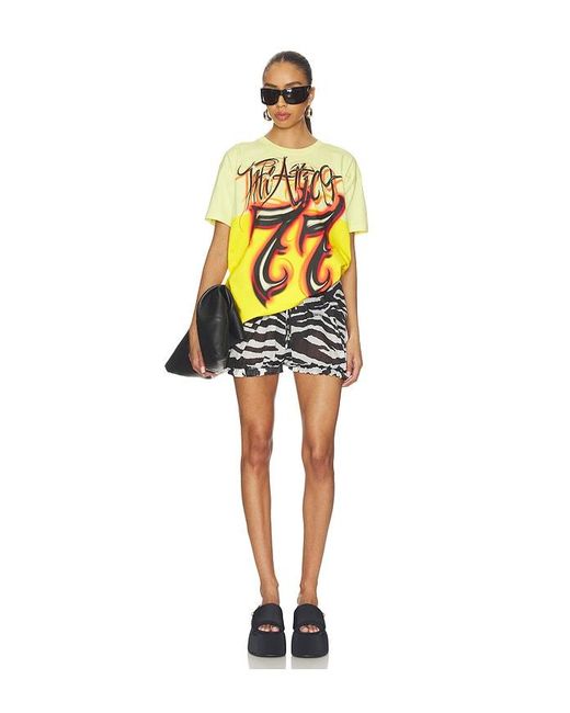 The Attico Yellow Graphic T-Shirt